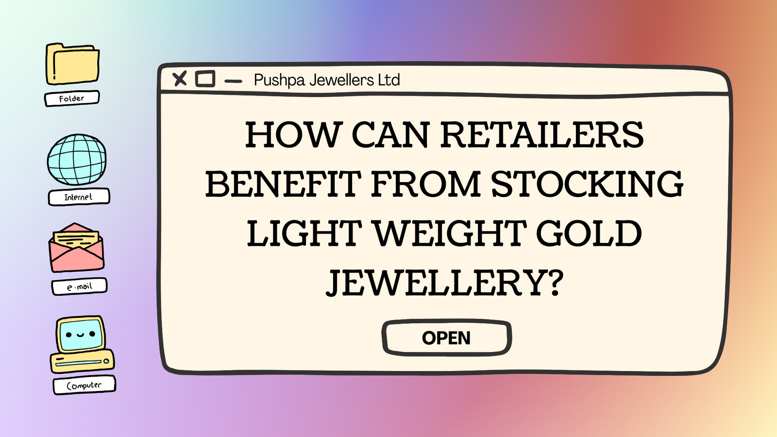 How can retailers benefit from stocking lightweight gold jewellery
